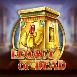 Legacy of Dead slot logo by  at Captain Cooks Casino